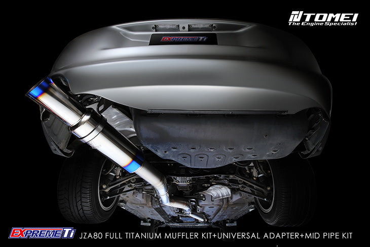 Tomei Performance, Tomei ExpremeTi Full Titanium Muffler/Mid Pipe for Toyota JZA80 Supra 6M/T 4A/T '93-'02